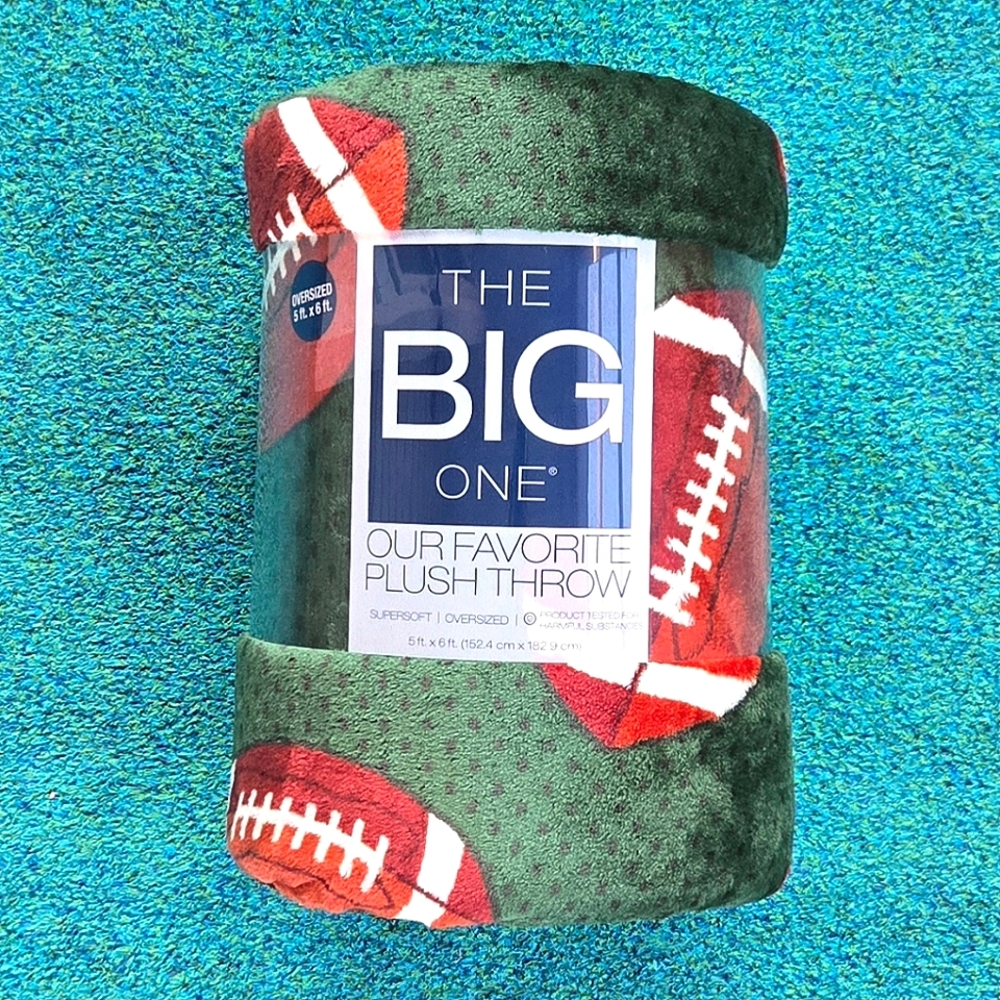 Football Print Oversized Soft Throw by Kohl's - 5 ft X 6 ft